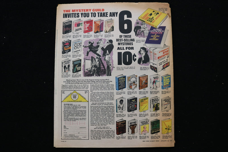 1970 JAN 18 SUNDAY NY NEWS COLOROTO MAGAZINE - RICHARD TUCKER COVER - E 25484