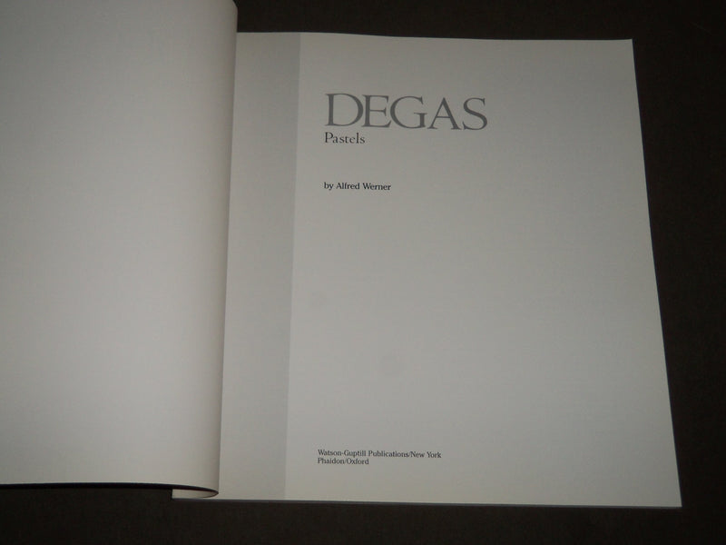 1977 DEGAS PASTELS SOFTCOVER ART CATALOG BY ALFRED WERNER -NICE PRINTS - KD 5064