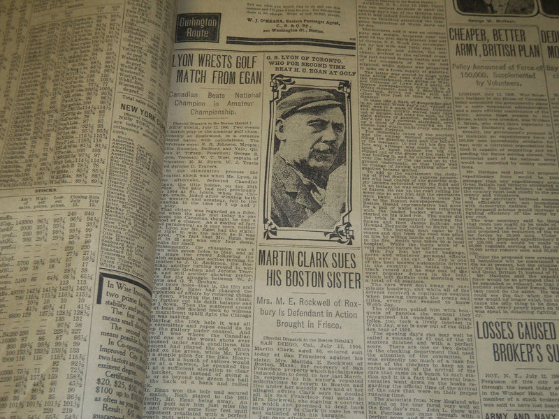 1906 JULY 13 THE BOSTON HERALD - CAPT. DREYFUS RECEIVES FULL VINDICATION- BH 82