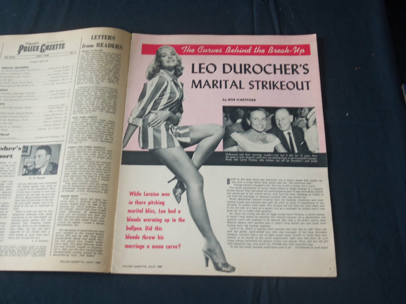 1960 JULY THE NATIONAL POLICE GAZETTE MAGAZINE - SOPHIA LOREN - B 5700