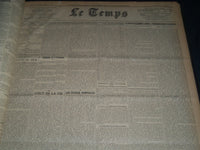 1932 JULY-SEPTEMBER LE TEMPS FRENCH NEWSPAPER BOUND VOLUME - VB 14