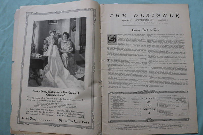 1911 SEPTEMBER THE DESIGNER MAGAZINE - STANDARD FASHION COMPANY - E 24868