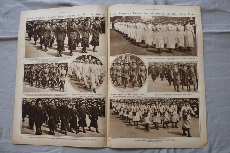 1918 AUG 8 MID-WEEK PICTORIAL MAGAZINE SECTION - AMERICAN FIGHTING MEN - NP 9235
