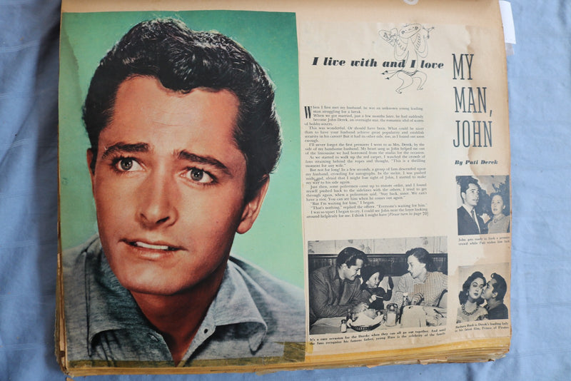HUGE JOHN DEREK SCRAPBOOK - E 26469