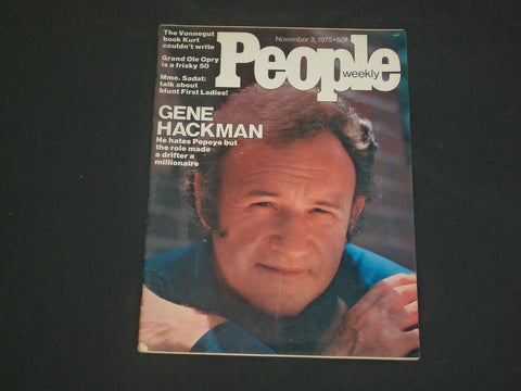 1975 NOVEMBER 3 PEOPLE MAGAZINE - GENE HACKMAN - B 4789