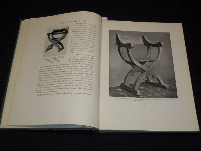 1918-1919 A HISTORY OF ITALIAN FURNITURE BY WILLIAM M. ODUM VOLUME 1 & 2 - #18