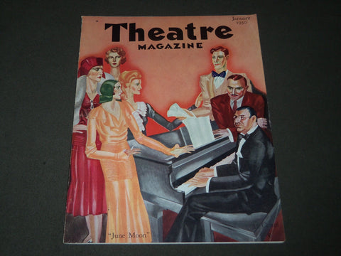 1930 JANUARY THEATRE MAGAZINE - GREAT ILLUSTRATED COVER - NICE ADS - B 3176