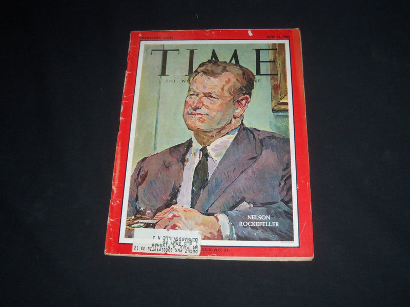 1962 JUNE 15 TIME MAGAZINE - NELSON ROCKEFELLER - T 1852