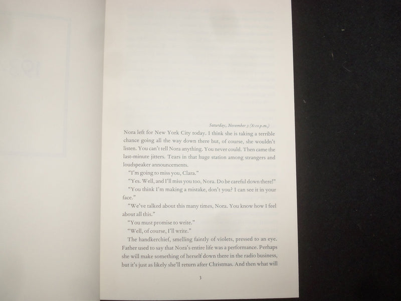 2001 CLARA CALLAN A NOVEL HARDCOVER BOOK AUTOGRAPHED BY RICHARD WRIGHT - KD 9297