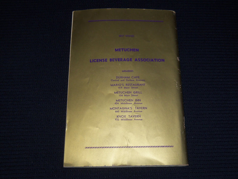 1953 OCTOBER 4 INSTITUTION OF METUCHEN LODGE NO. 1914 PROGRAM - K 96