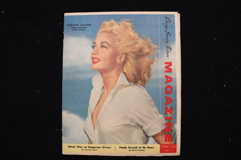 1956 DECEMBER 2 CHICAGO SUNDAY TRIBUNE MAGAZINE - DOROTHY MALONE COVER - E 25497