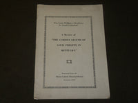 1926 JANUARY THE CURIOUS LEGEND OF LOUIS PHILLIPPE IN KENTUCKY BOOK - J 3558