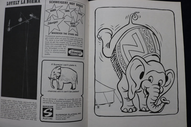 1968-1971 ANNUAL ZUHRAH CIRCUS PROGRAMS & COLORING BOOKS - LOT OF 8 - O 3643