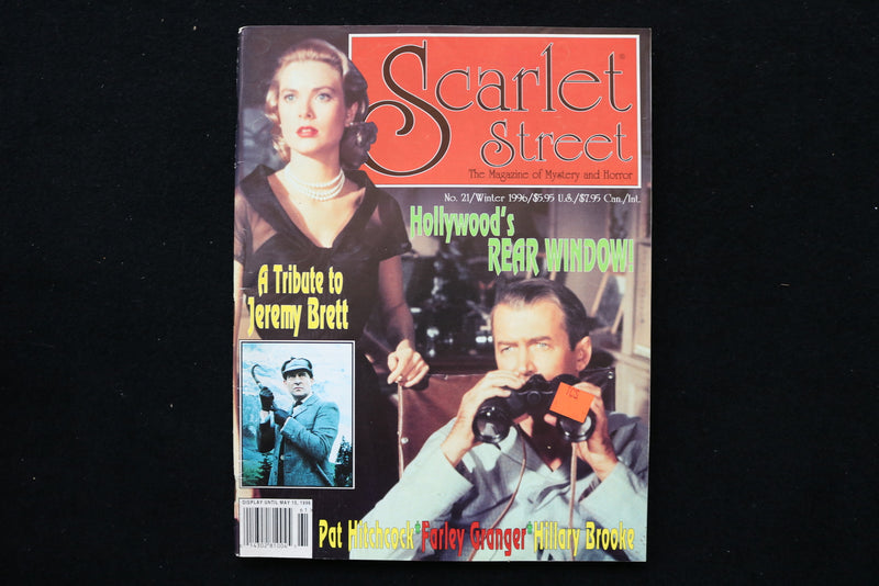 1996 WINTER SCARLETT STREET MAGAZINE - JIMMY STEWART-GRACE KELLY COVER - E 24412