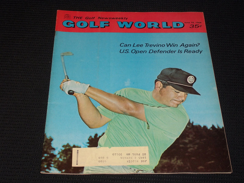 1969 JUNE 10 GOLF WORLD MAGAZINE - LEE TREVINO FRONT COVER - E 6510