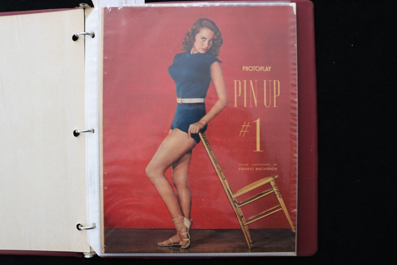 1950'S PHOTOPLAY MAGAZINE PIN-UPS SCRAPBOOK - E 24894