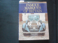 1984 FAMOUS MARQUES OF BRITAIN HARDCOVER BOOK BY JONATHAN WOOD - R 737B