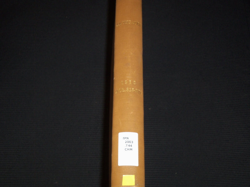 1912 JANUARY-JUNE LE THEATRE MAGAZINE BOUND VOLUME - 12 ISSUES - KD 2278D