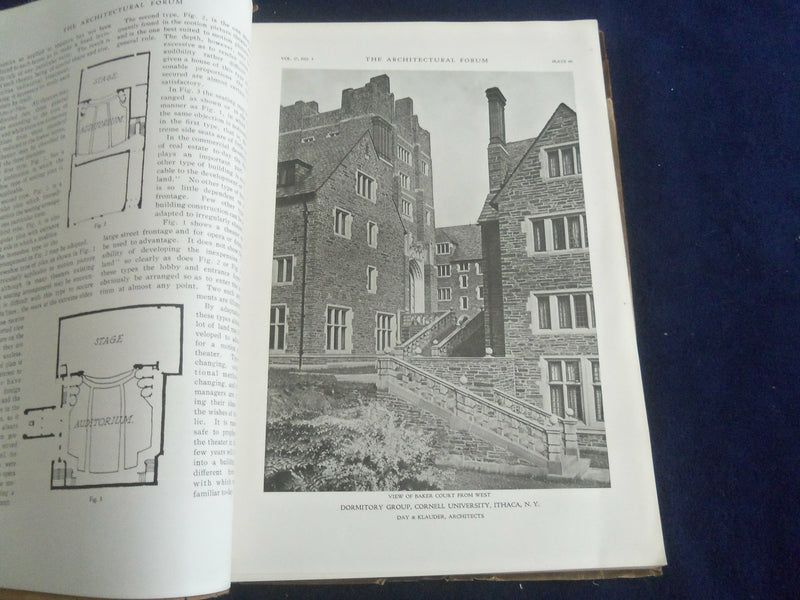 1917 SEPTEMBER THE ARCHITECTURAL FORUM MAGAZINE - PHOTOS, STORIES & ADS- ST 7298
