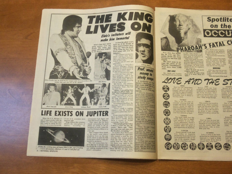 1978 FEBRUARY NATIONAL SPOTLITE NEWSPAPER - ELVIS PRESLEY LIVES ON - NP 4772