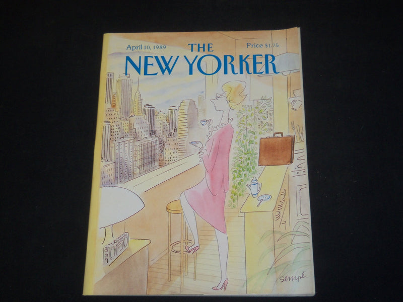 1989 APRIL 10 THE NEW YORKER MAGAZINE - ILLUSTRATED COVER - NY 1381