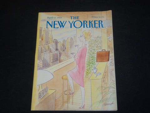 1989 APRIL 10 THE NEW YORKER MAGAZINE - ILLUSTRATED COVER - NY 1381