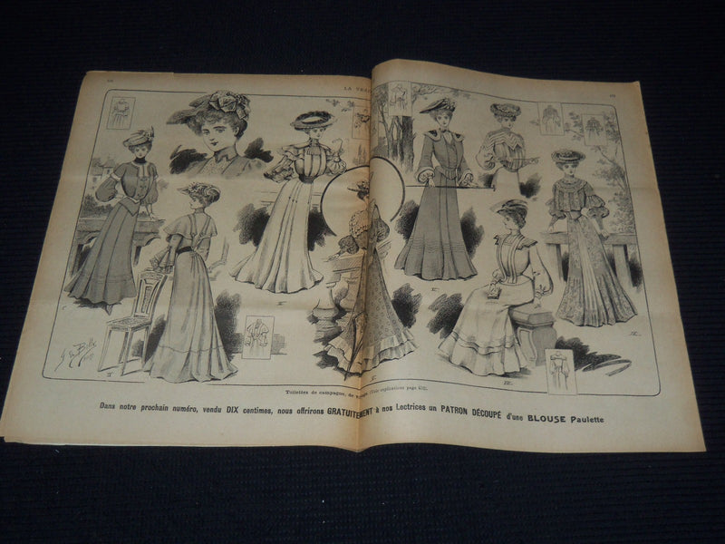 1903 LA VRAIE MODE FRENCH FASHION MAGAZINE LOT OF 45 ISSUES - O 3442E