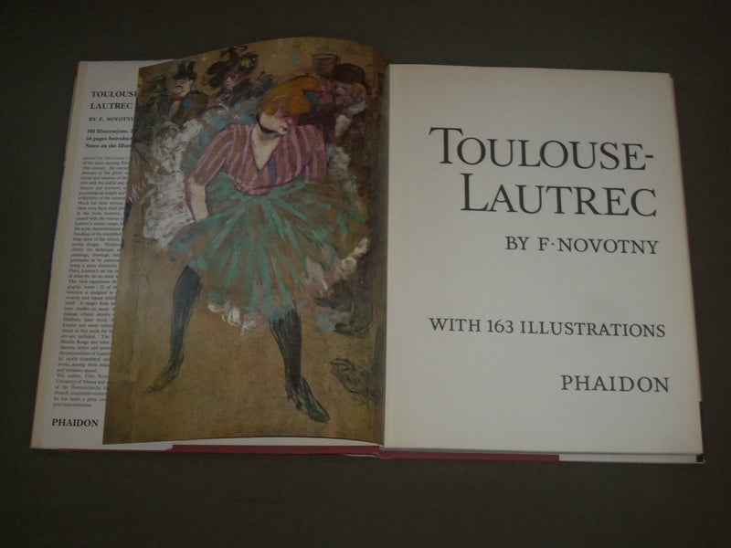 1969 TOULOUSE LAUTREC HARDCOVER BOOK BY F. NOVOTNY - GREAT PRINTS - I 1433