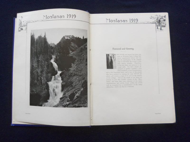 1919 MONTANAN MONTANA STATE UNIVERSITY YEARBOOK - BOZEMAN, MONTANA - YB 3081