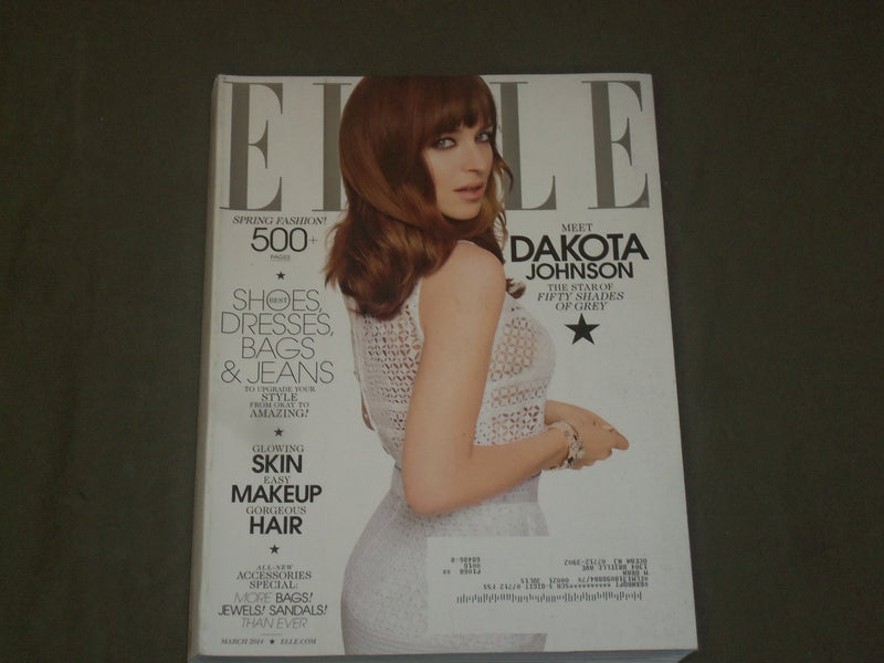 2014 MARCH ELLE MAGAZINE - DAKOTA JOHNSON COVER - B 1788