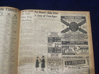 1958 JUNE 13 BOSTON RECORD AMERICAN NEWSPAPER-ADAMS ADMITS HELP GOLDFINE-NP 6272