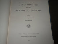 1952 GREAT PAINTINGS FROM THE NATIONAL GALLERY OF ART HARDCOVER BOOK - D 250