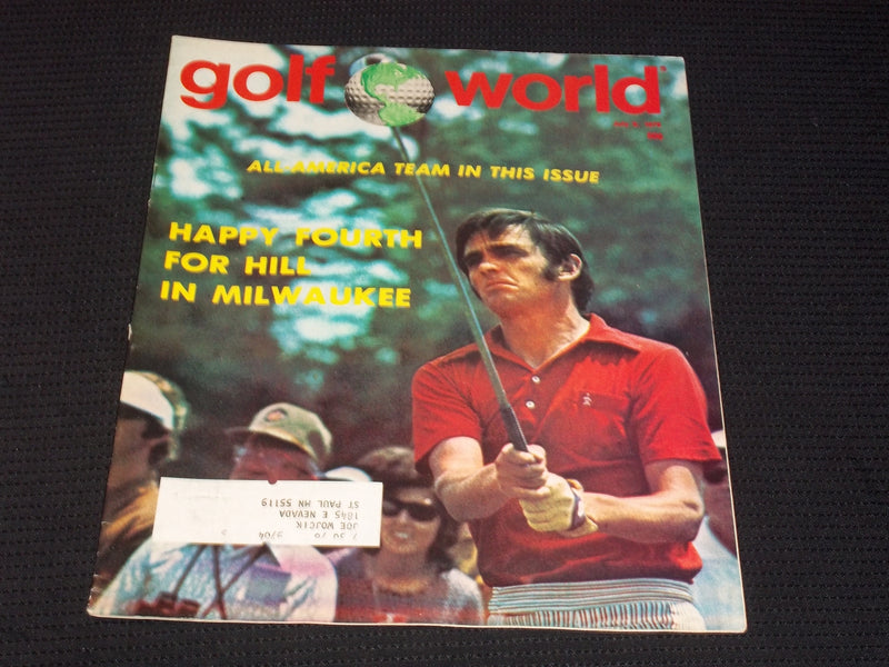 1976 JULY 9 GOLF WORLD MAGAZINE - DAVE HILL FRONT COVER - E 6785