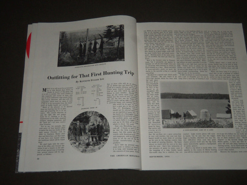 1934 JULY & SEPTEMBER THE AMERICAN RIFLEMAN MAGAZINE LOT OF 2 - J 2487
