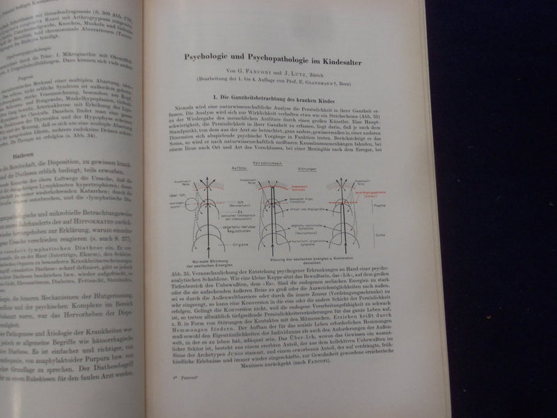 1961 LEHRBUCH DER PADIATRIE HARDCOVER BOOK - GERMAN TEXT - KD 8990