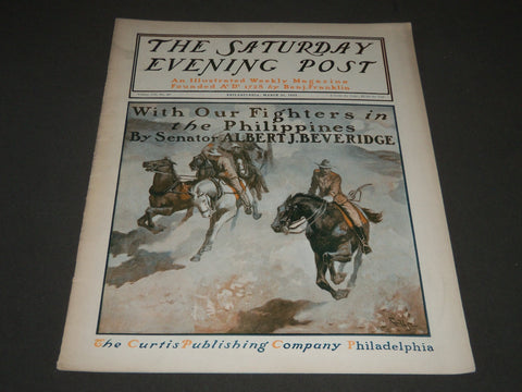 1900 MARCH 31 THE SATURDAY EVENING POST MAGAZINE - ILLUSTRATED COVER - SP 577