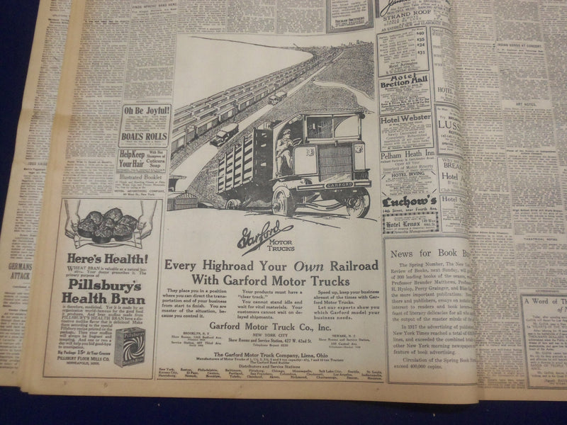 1918 APRIL 10 NEW YORK TIMES - ANGRY PROTESTS ROUSED BY LLOYD GEORGE - NT 8207