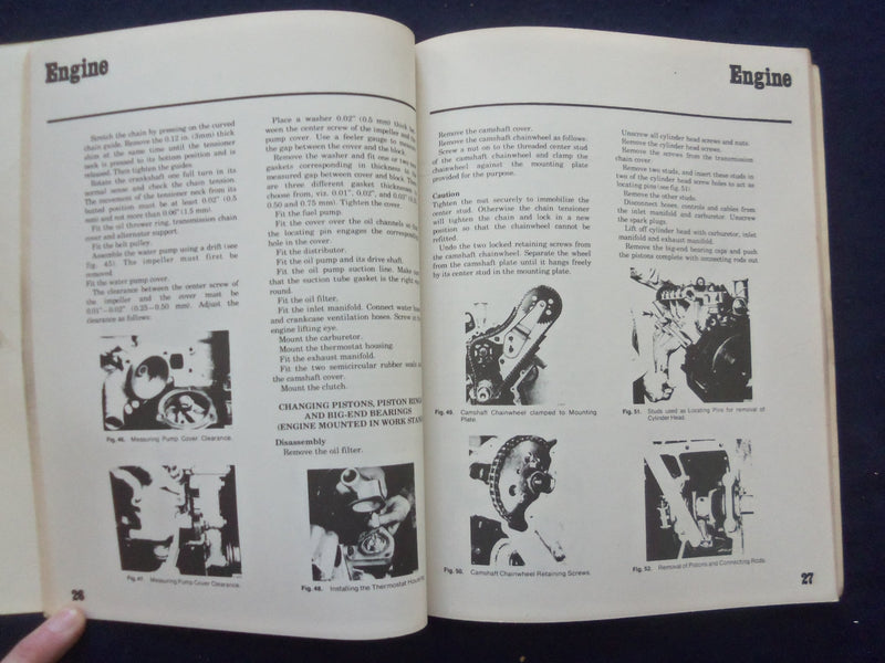 1973 RENAULT 10 1967-72 & SAAB 99E 1968-72 SOFTCOVER MANUALS -LOT OF 2 - KD 8200