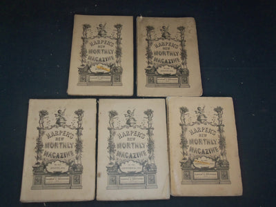 1884-85 HARPER'S MONTHLY MAGAZINE-LOT 11 ISSUES-NICE ILLUSTRATIONS & ADS-WR 466K