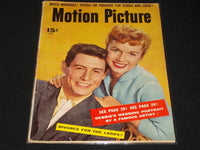 1955 MAY MOTION PICTURE MAGAZINE - DEBBIE & EDDIE FRONT COVER - E 1475