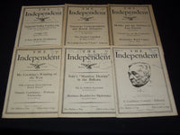 1927 THE INDEPENDENT WEEKLY MAGAZINE LOT OF 42 ISSUES - ARTICLES & ADS - WR 708