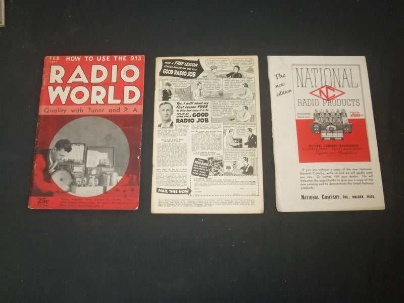 1935-1937 RADIO WORLD MAGAZINE - LOT OF 3 - O 212M