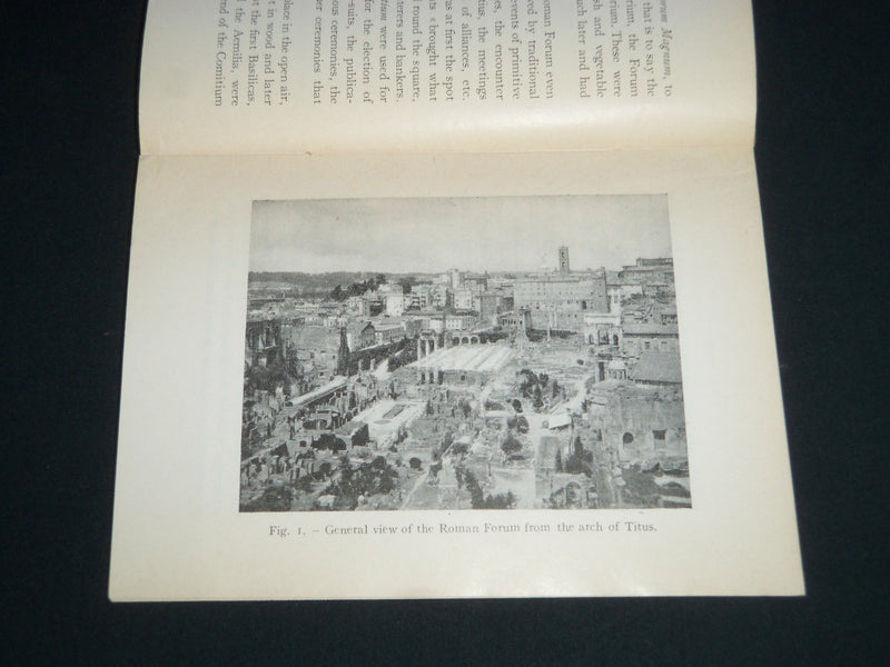 1952 THE ROMAN FORUM AND THE PALATINE BOOK BY GIUSEPPE LUGLI - J 4150