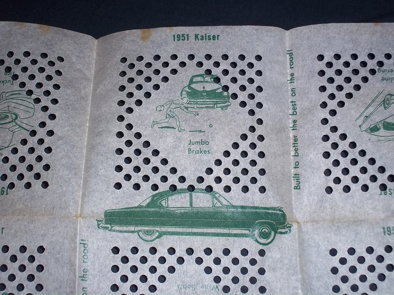 1951 VINTAGE KAISER-FRAZER DEALER KALACLOTH - J 5585