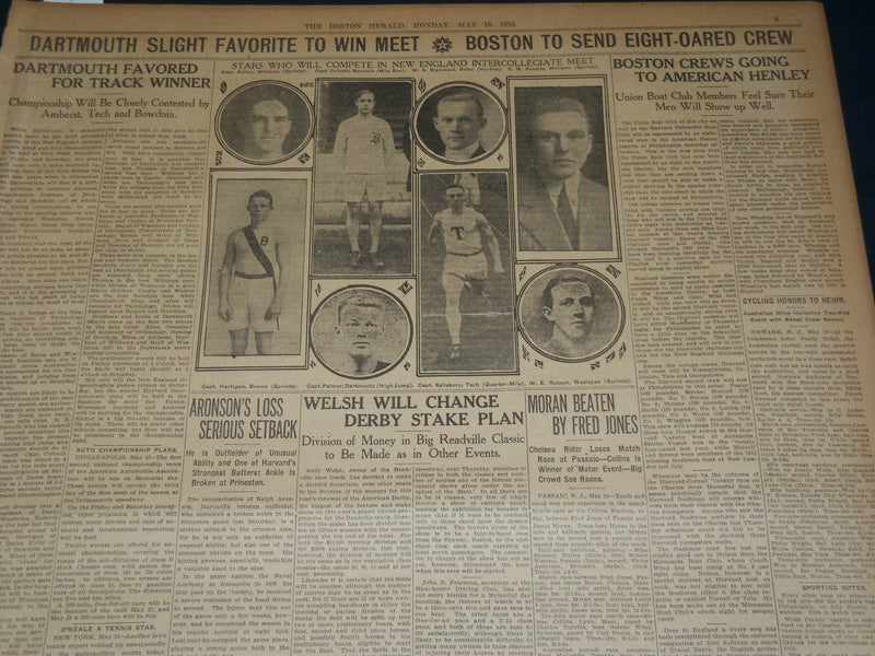 1910 MAY 16 THE BOSTON HERALD - PERIL IN COMET'S APPROACH TO EARTH - BH 359
