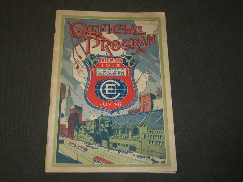 1915 CHRISTIAN ENDEAVOR CONVENTION OFFICIAL PROGRAM - J 3577