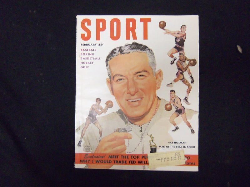 1951 FEBRUARY SPORT MAGAZINE - NAT HOLMAN COVER - GREAT PHOTOS - ST 3536