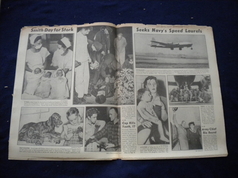 1946 AUG 2 NEW YORK DAILY MIRROR NEWSPAPER - N.J. COP ESCAPES KIDNAP - NP 5995