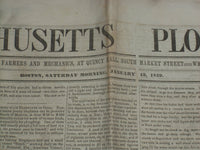 1849 JANUARY 13 MASSACHUSETTS PLOUGHMAN- THE FROST SPIRIT-J.G. WHITTIER- NP 5160