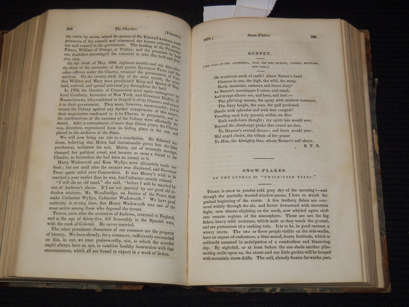 1838 THE UNITED STATES & DEMOCRATIC REVIEW MAGAZINE BOUND VOLUME NO. 1 - KD 9525